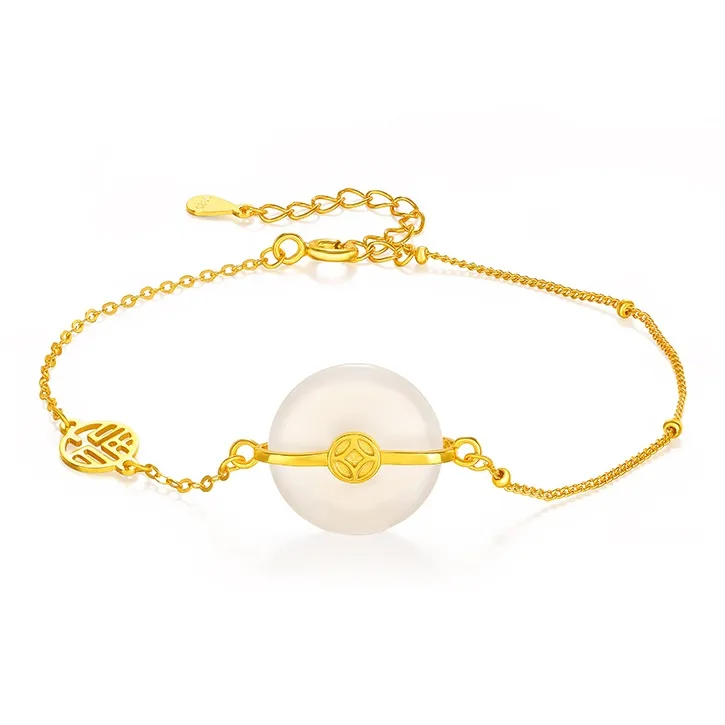 ME LUXE Chalcedony Bracelet Elegance Bracelet Set Girlfriend Gift Box #Good Luck Hand Rope Women's-7