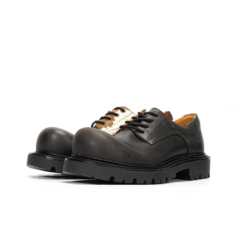 CROOKED CARD Anti Slip And Wear Resistant Height Increasing Low Top Casual Shoes Unisex Umber-3