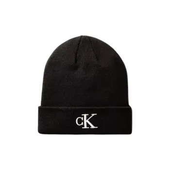 CALVIN KLEIN Acrylic Beanies Men's Black
