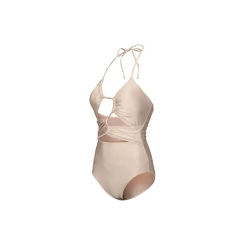 Ariana Grande One-piece Swimsuit Women's Beige-2