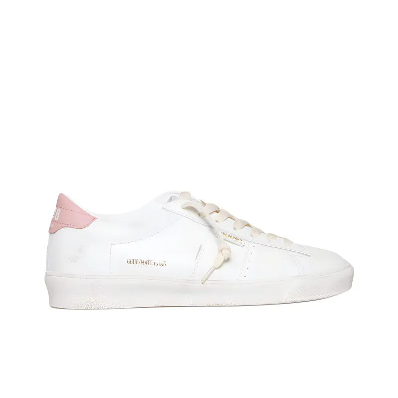 Golden Goose Matchstar Low Top Skateboard Shoes Women's White-1