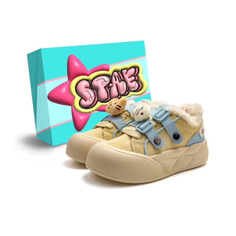 STAE Warm Lightweight Support Height Increasing Low-Top Casual Shoes Women's-18