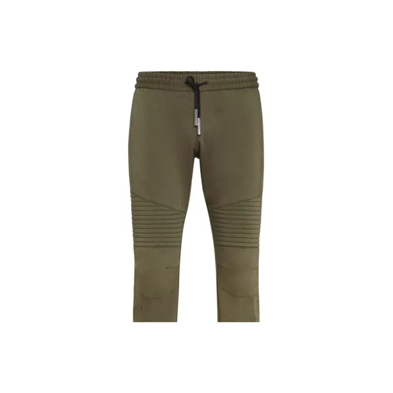 PHILIPP PLEIN Knitted Sports Pants Men's Olive Green-4