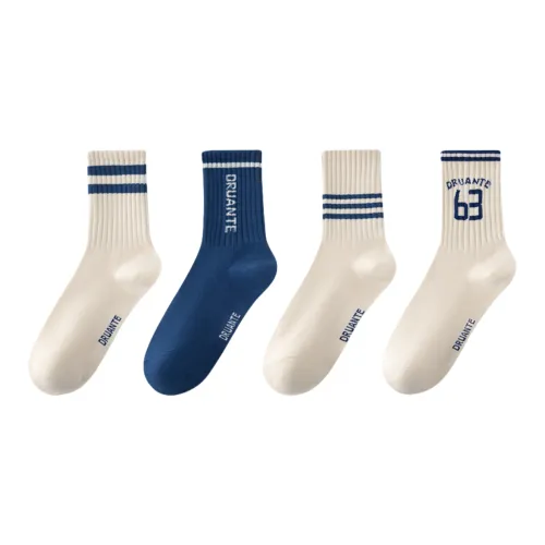 Yalu Mid Calf Socks Unisex 4 Pack