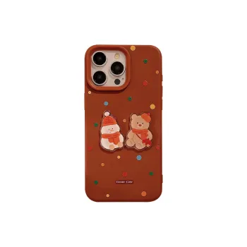 Cuttlefish Grid TPU Material Atmosphere Winter Cartoon Phone Cases Compatible With Apple 15/16/14/13/12/11