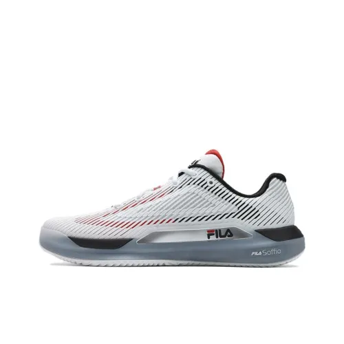 FILA Anti Slip Wear Resistant Low Top Tennis Shoes Men's White Blue