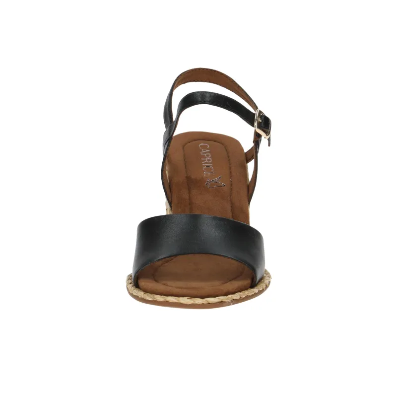 CAPRICE Breanna Strap Sandals 7.5cm Women's Black-4