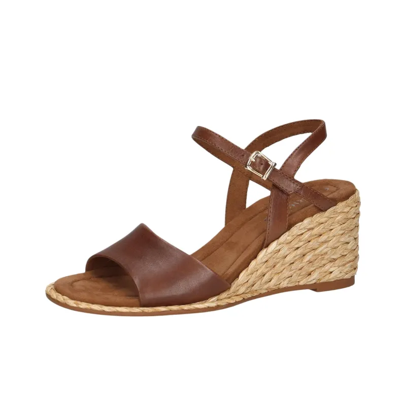 CAPRICE Breanna Strap Sandals 7.5cm Women's Brown-2