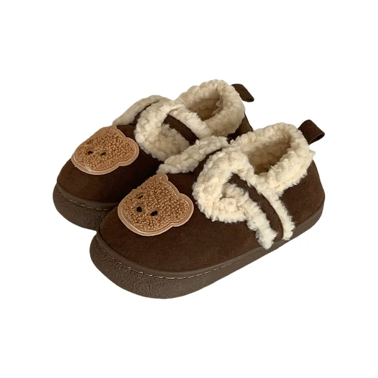 SHIGUDE Cotton Slippers Unisex Black-9