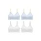 4 Pack (2 Light Blue+2 White)