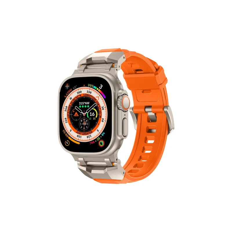 Vobafe Watch Band Apple Compatibility Silicone Material-1