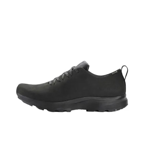 Arcteryx Solano LEATHER GORE TEX Waterproof And Breathable Support Warmth Low Top Casual Shoes Unisex Black