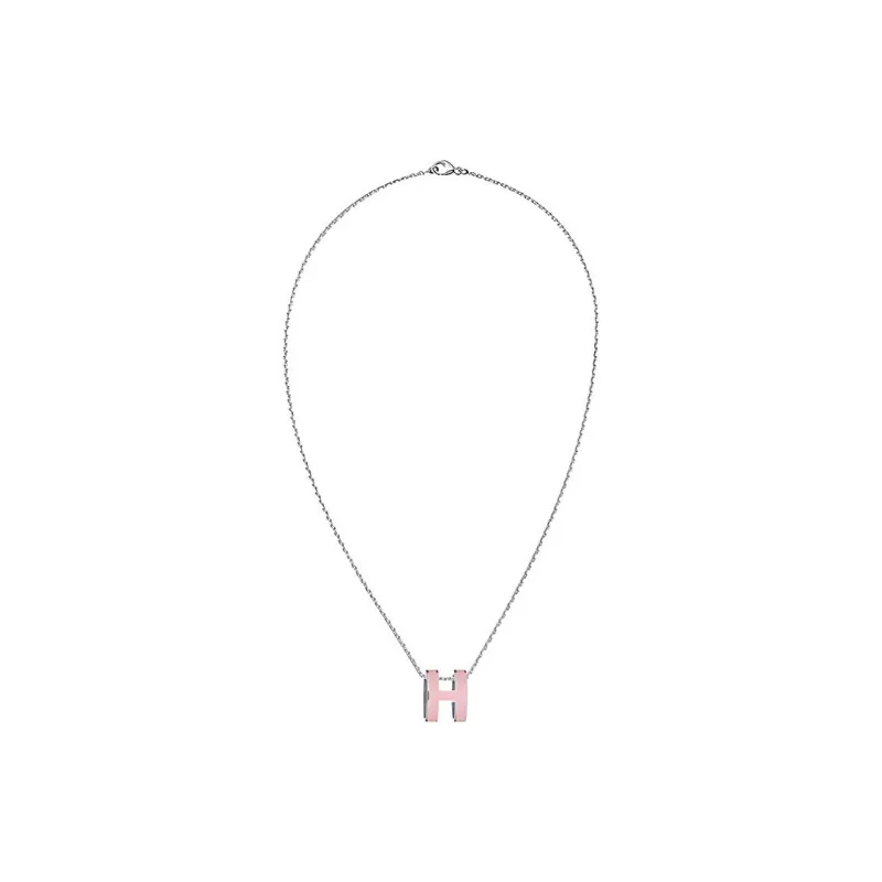 HERMES POP H Collection Alloy Necklaces Women's Silver Chain-1
