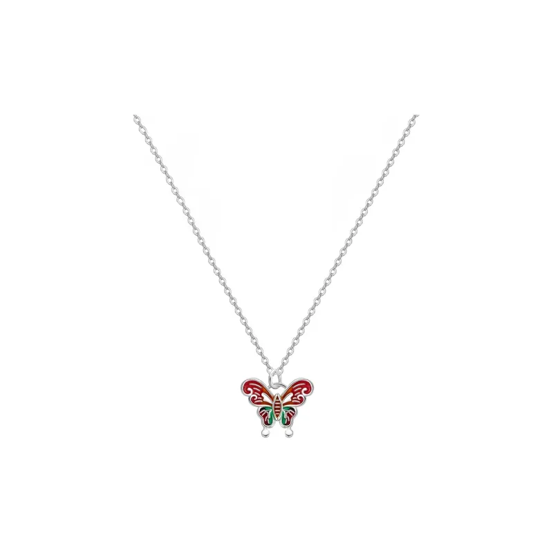 Heart Grass 999 Fine Silver Necklaces Women's-0