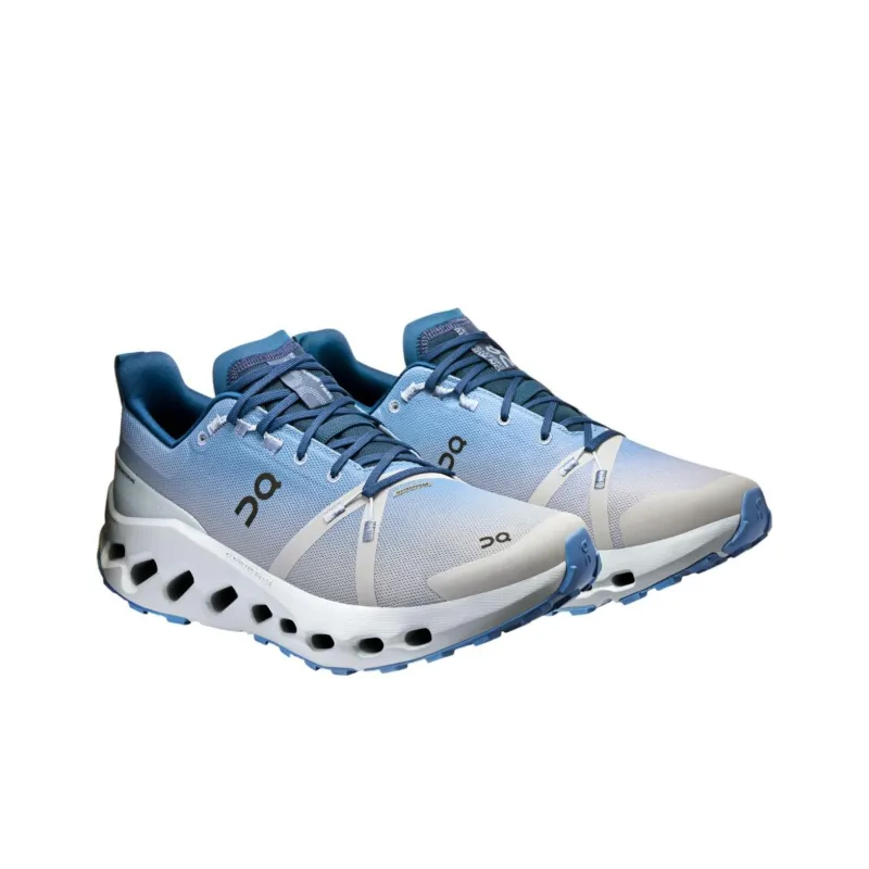 On Running Cloudsurfer Trail Waterproof Chambray Glacier-2