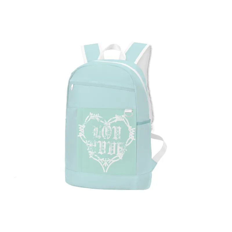 LOVVVVE Nylon Backpack Regular Unisex Blue-1