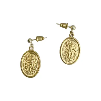 Sundanese Gold Plated Copper Earrings Women's