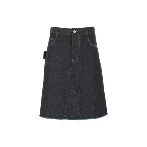 Bottega Veneta A-Line Denim Skirt