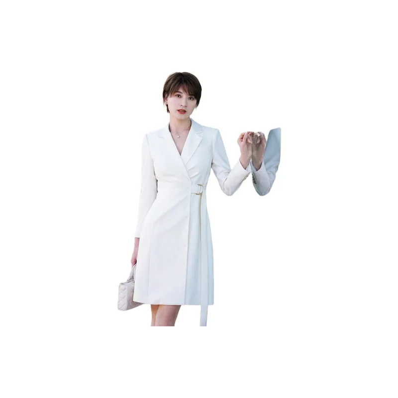 ONE SHALLOW Long Sleeved Dresses Women's Ecru-0