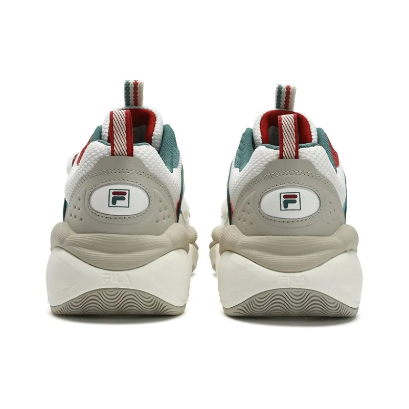FILA PEASE XMAS Gommino Loafers Anti Slip Wear Resistant Low Top Casual Shoes Men's White-3