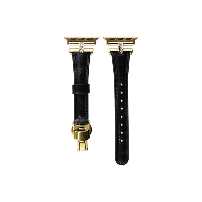 Vobafe Watch Band Apple Compatibility Waxed Leather Material-16