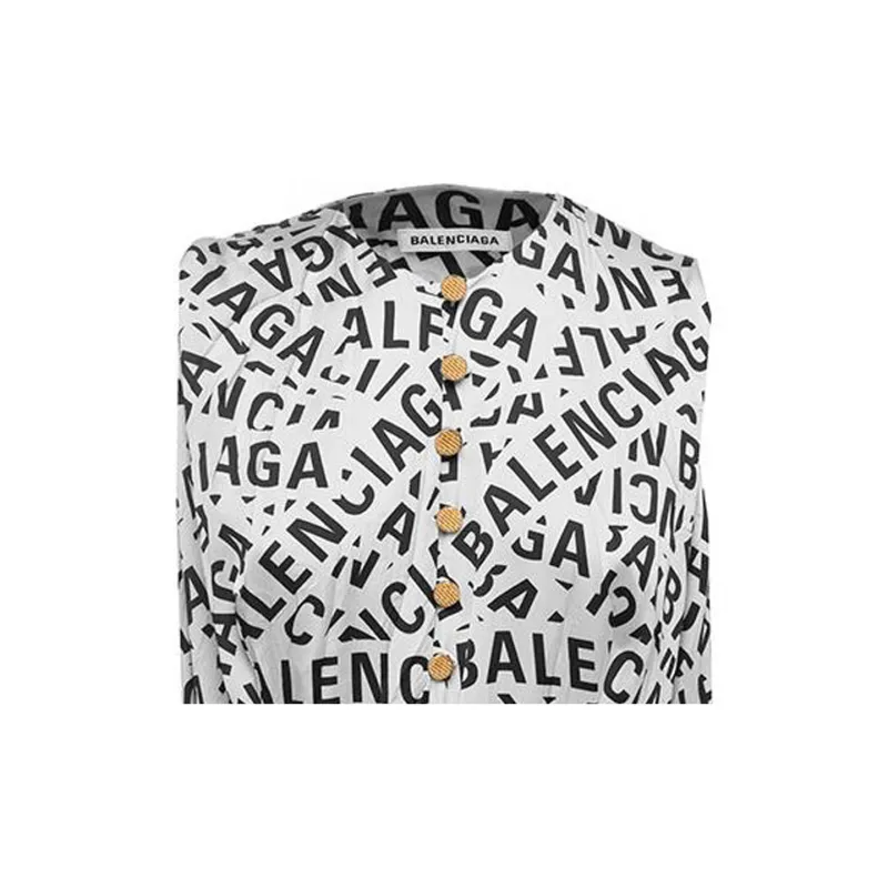 Balenciaga Logo print Midi Dress-4