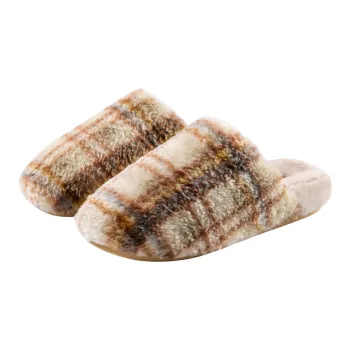 Ailise Home Slippers Yellow Plaid/Green Plaid/Purple Check