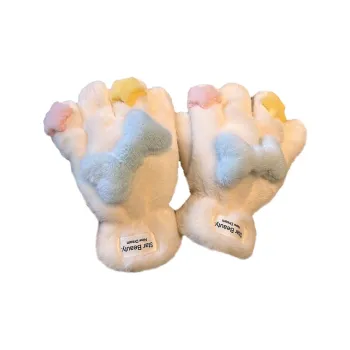 YUZHAOLIN Plush Knit Gloves Unisex