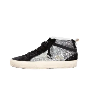 Golden Goose Mid Star Mid Top Skateboard Shoes Women's Black