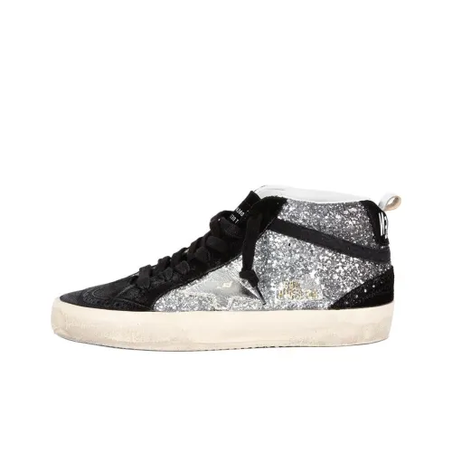 Golden Goose Mid Star Mid Top Skateboard Shoes Women's Black