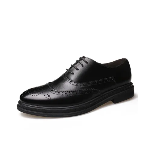 Bindu Dress Shoes Men Low Top Black