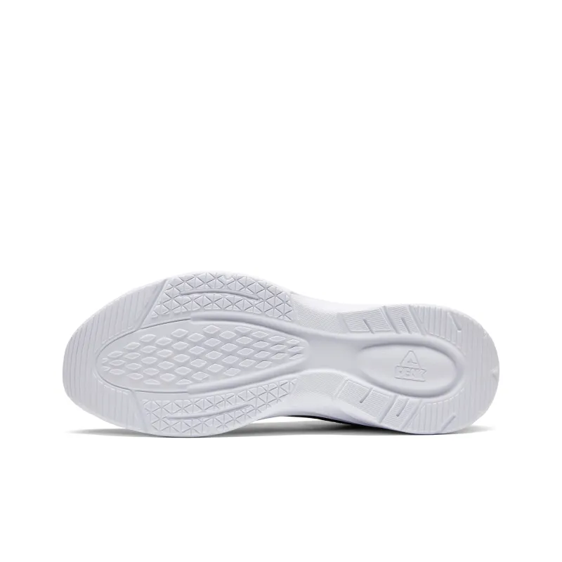 PEAK Cushioning Wear Resistant Breathable Coverage Lightweight Rebound Low Top Running Shoes Men's White Green Orange-5