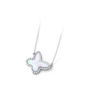 ICEWALD Diamond 925 Mother Of Pearl Necklaces Unisex