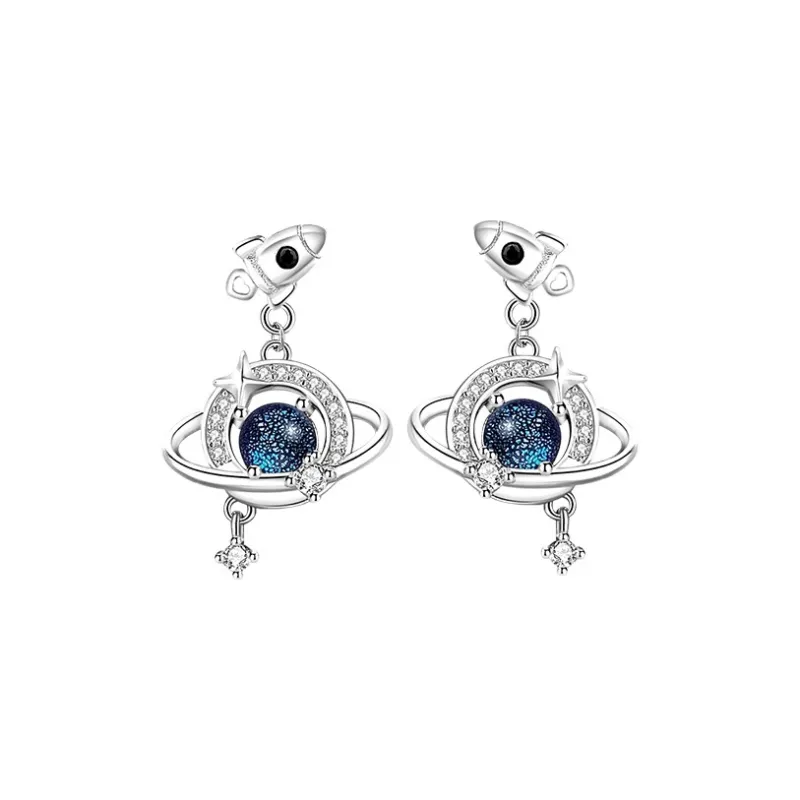 KEMLAIDA S925 Silver Earrings Women's-0
