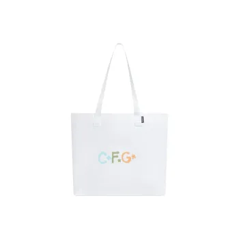 Converse Camp Flog Gnaw Collaboration Polyester Tote Bag Shopping Bag Handbag Shoulder Bag Unisex White