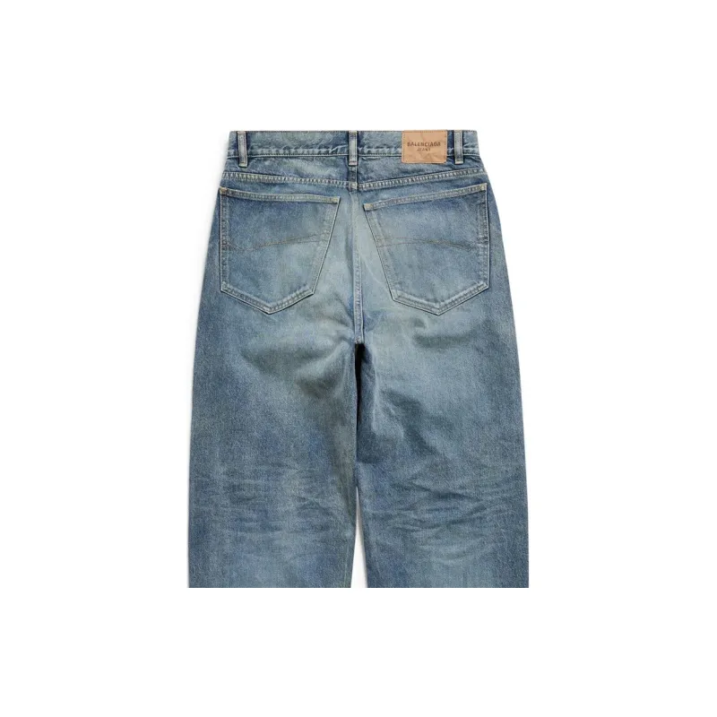Balenciaga FW23 Jeans Loose Fit Unisex Blue-4