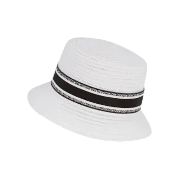 DIOR Hemp Plant Bucket Hats Unisex White