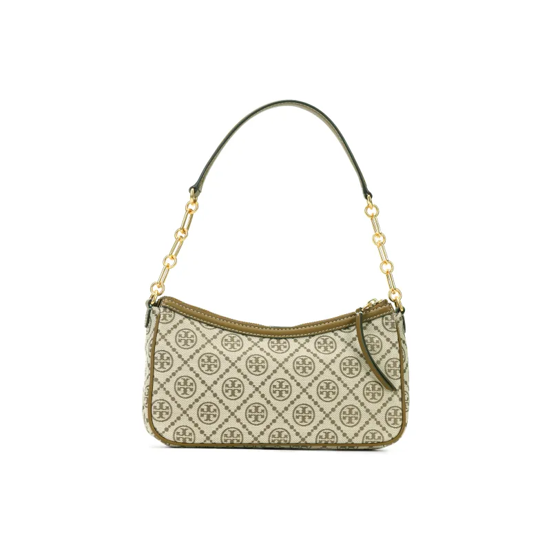 TORY BURCH T Monogram Jacquard Fabric Shoulder Bag, Portable Crossbody Bag Women's-3
