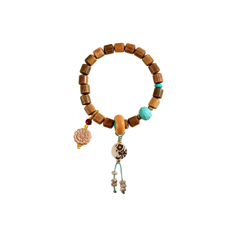 Wanshu Green Sandalwood Bracelets Unisex-0
