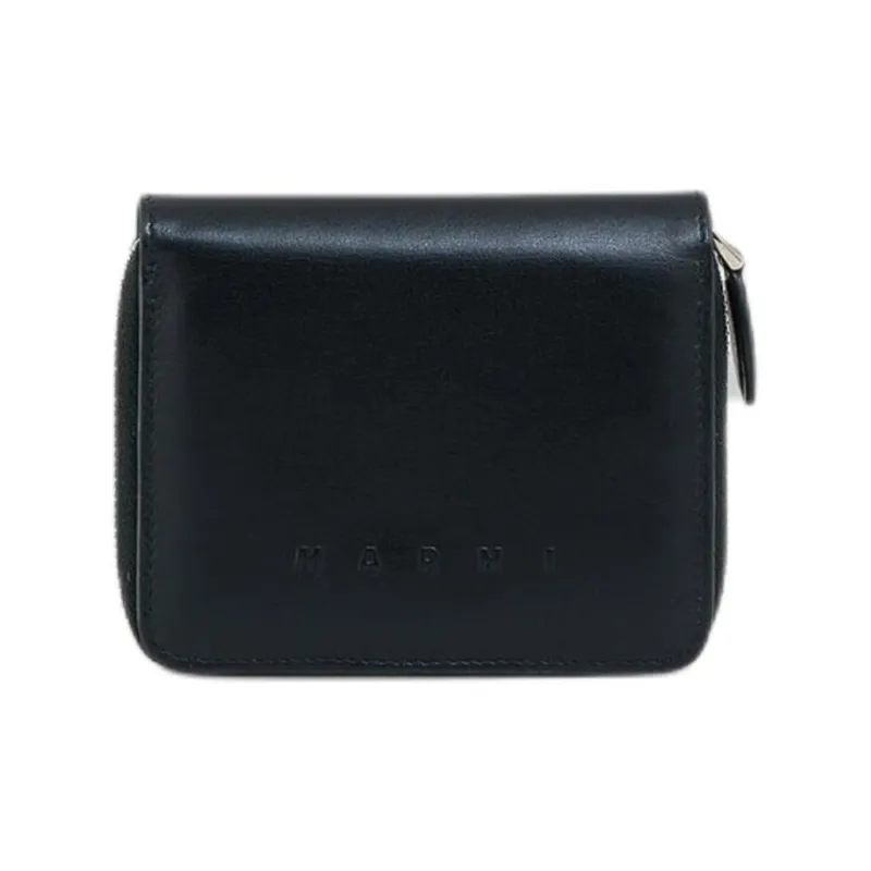 MARNI Calfskin Wallet Men's Black-0
