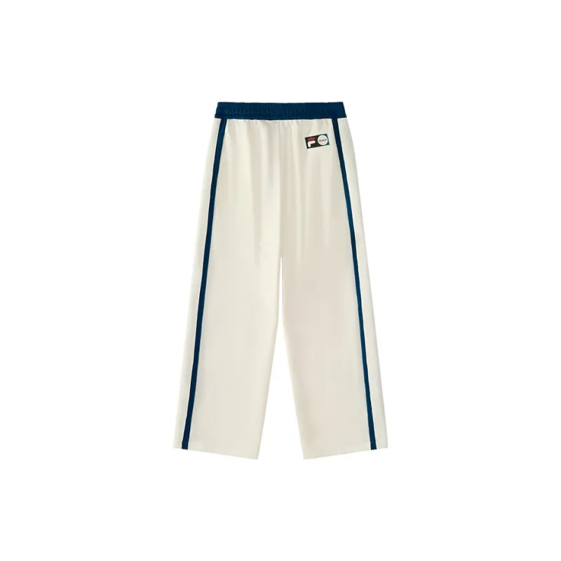 FILA FUSION x PIGALLE Knitted Sweatpants Women's Vanilla White-1