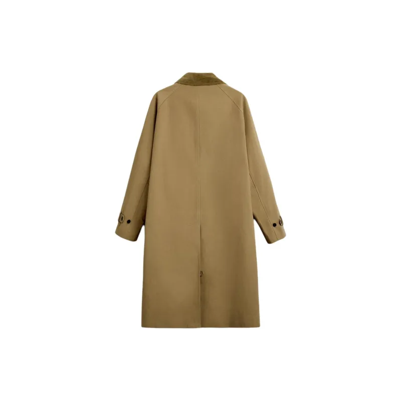 ZARA Trench Coat Men's Light Camel-1