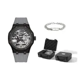 Gray[Exclusive Box+Stainless Steel Bracelet]