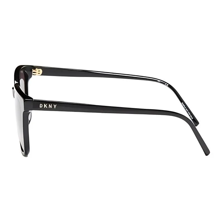 DKNY Metal Acetate Square Sunglasses Unisex Black-2