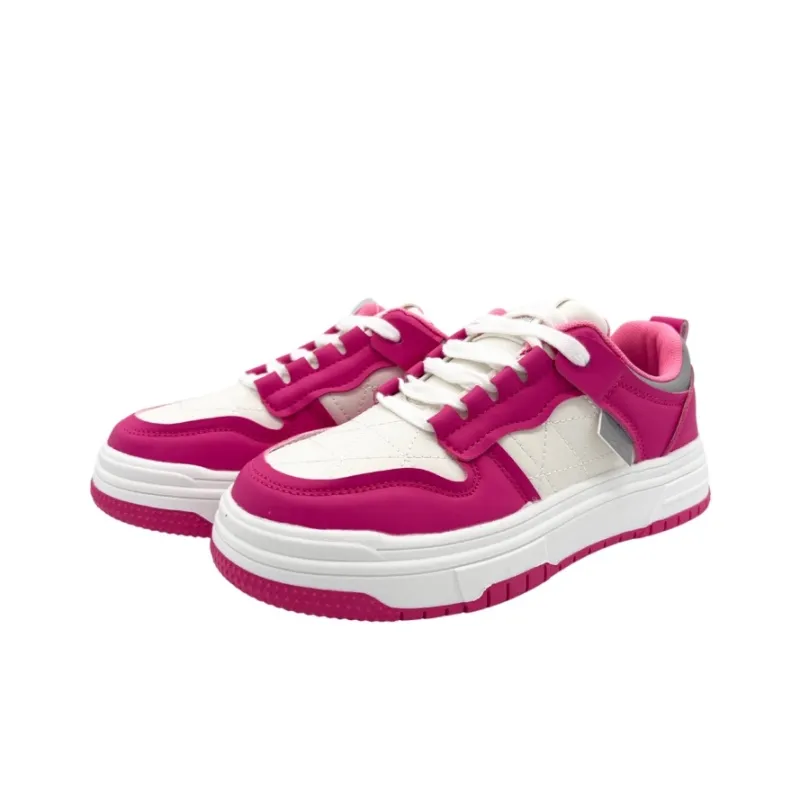 QIANJIN Low Top Skateboard Shoes Women's Rose Red-2