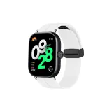 White-Folding Clasp Silicone Strap