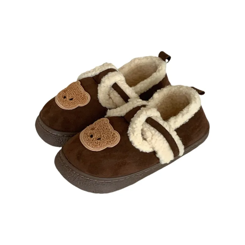 SHIGUDE Cotton Slippers Unisex Black-27