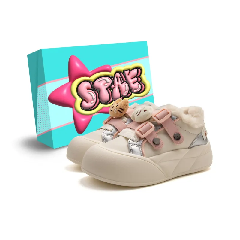 STAE Warm Lightweight Support Height Increasing Low-Top Casual Shoes Women's-24