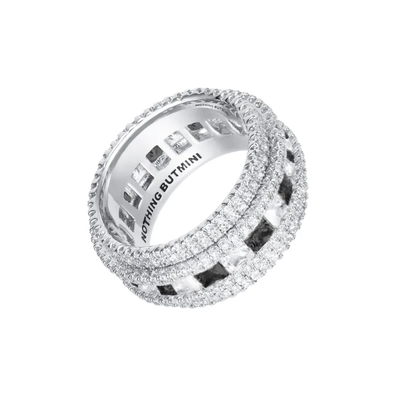 NothingButMini Zircon Copper Rings Unisex-12