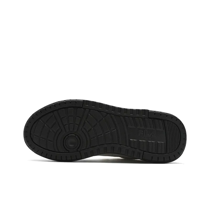 FILA CAMPUS Slip Resistant Low Top Skateboard Shoes Women's Black White-4